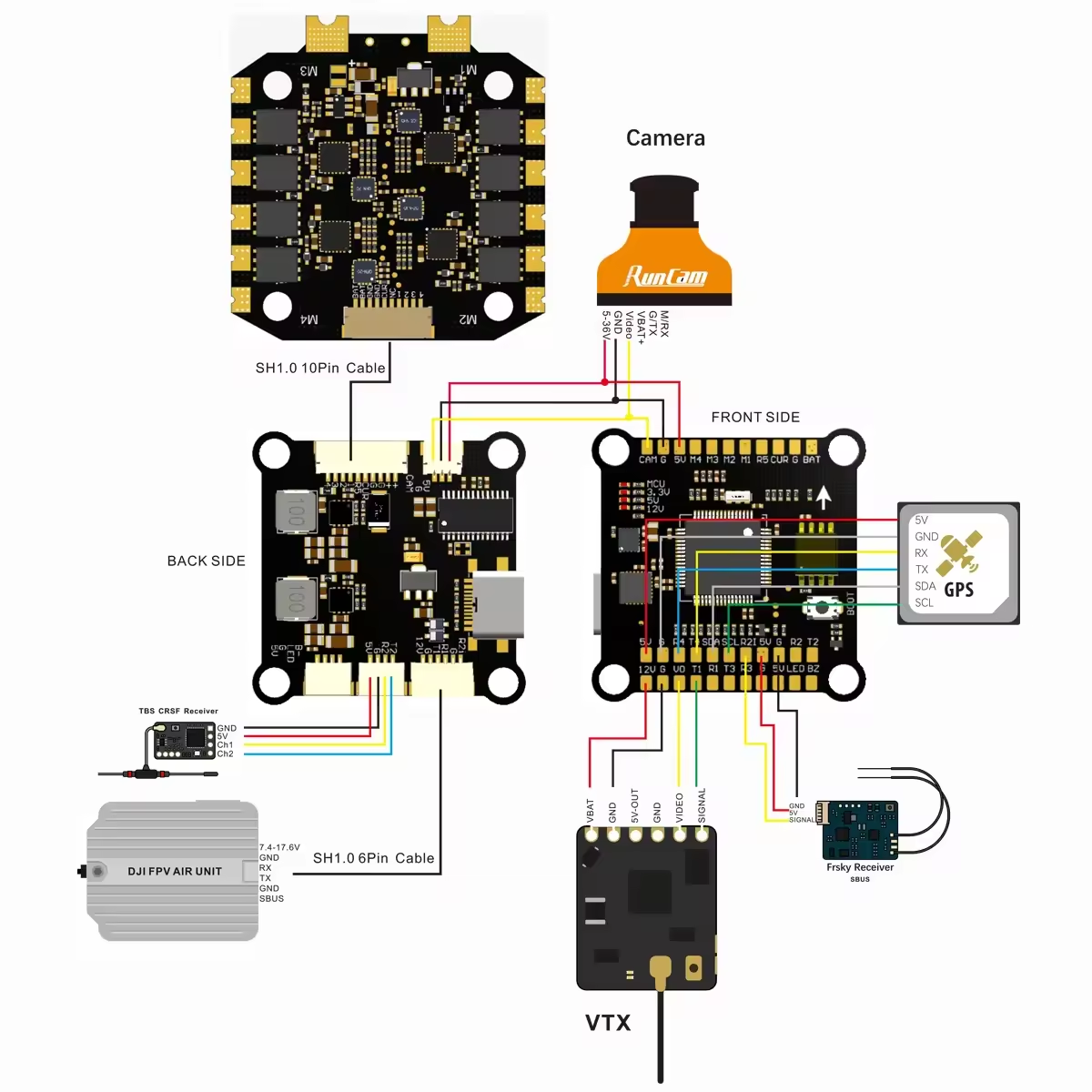 Betaflight Fc F7 - ชุดควบคุมการบิน F405 F722 F7 F4 FC